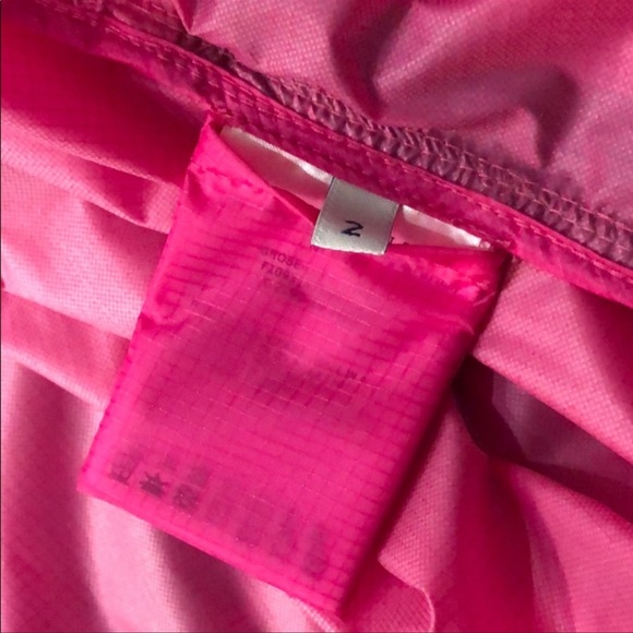 Moncler hot pink Groseille light weight jacket spring zip hooded sz 2 Medium M - Picture 10 of 11
